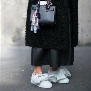 Joshua Sanders Macramé eyelet slip on sneakers